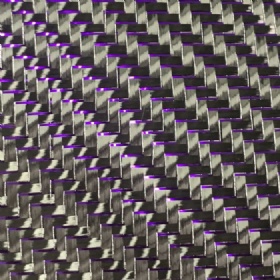 Purple metallic carbon fiber fabric