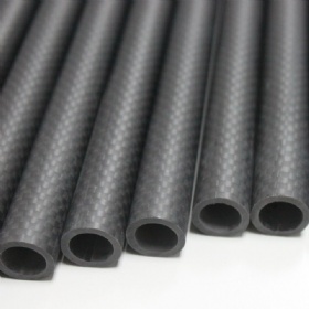 Matte plain carbon fiber tube