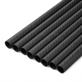Matte twill carbon fiber tube