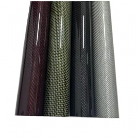 Glossy circle carbon fiber tube